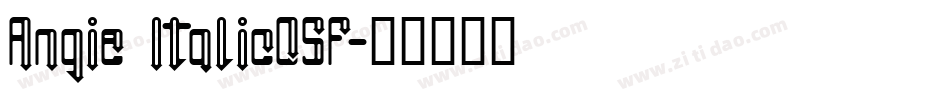 Angie ItalicOSF字体转换